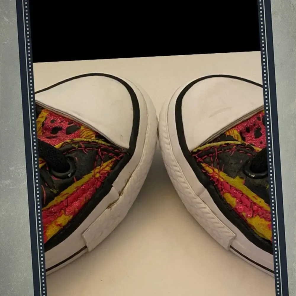 Converse All Star Girl's Animal Glitter Sneakers 12.5